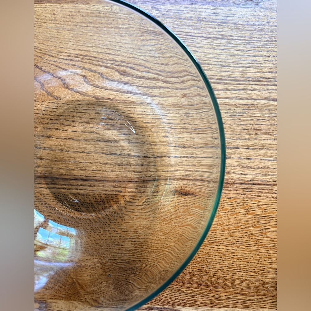 Vintage Kitchen Classics by Toscany Clear Glass Serving Bowl- Made in USA w/box - Picture 3 of 12